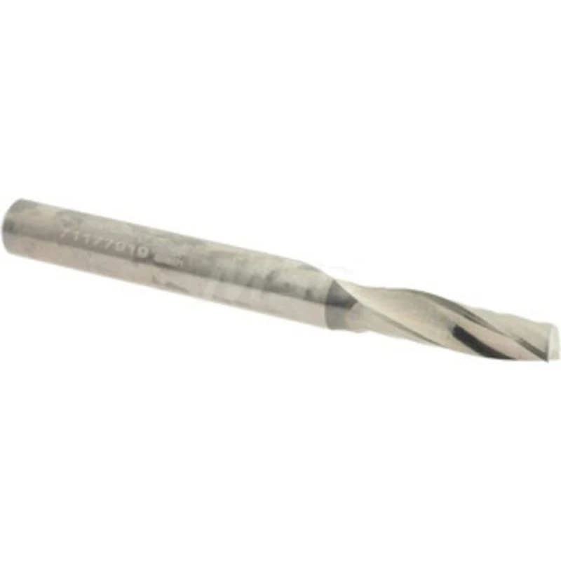 Accupro 7/32 Diam RH Solid Carbide 1-Flute Single Edge Upcut Spiral Router Bit Uncoated, 3/4 LOC, 1/4 Shank Diam, 2-1...